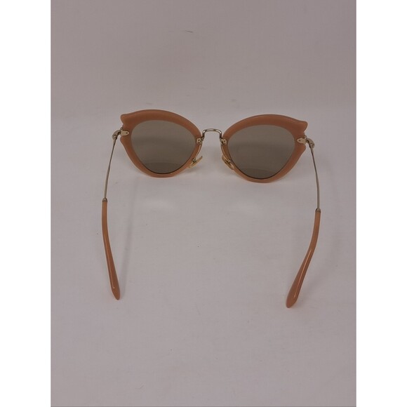 NWOT Miu Miu Women\'s Sunglasses Cat-Eye Pink Gold SMU 05S 52-23-140 Italy